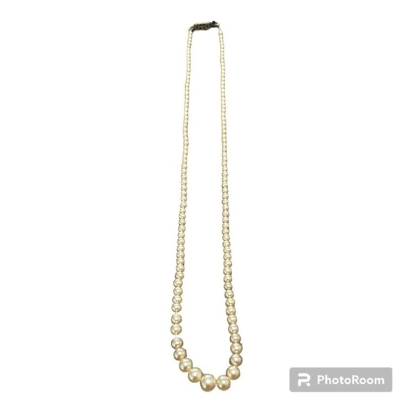 VINTAGE yellow pearl necklace - Picture 1 of 8